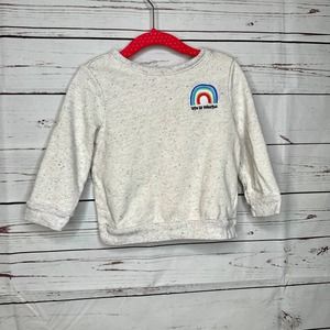 Old Navy Life Is Colorful Embroidered Sweatshirt toddler size 2T